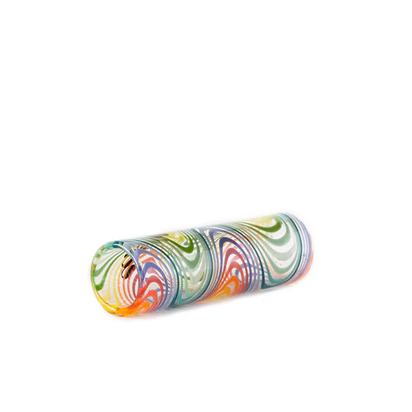 Stündenglass IDab Glass Hookah Hose Tip (Rainbow + Clear) - Image 2