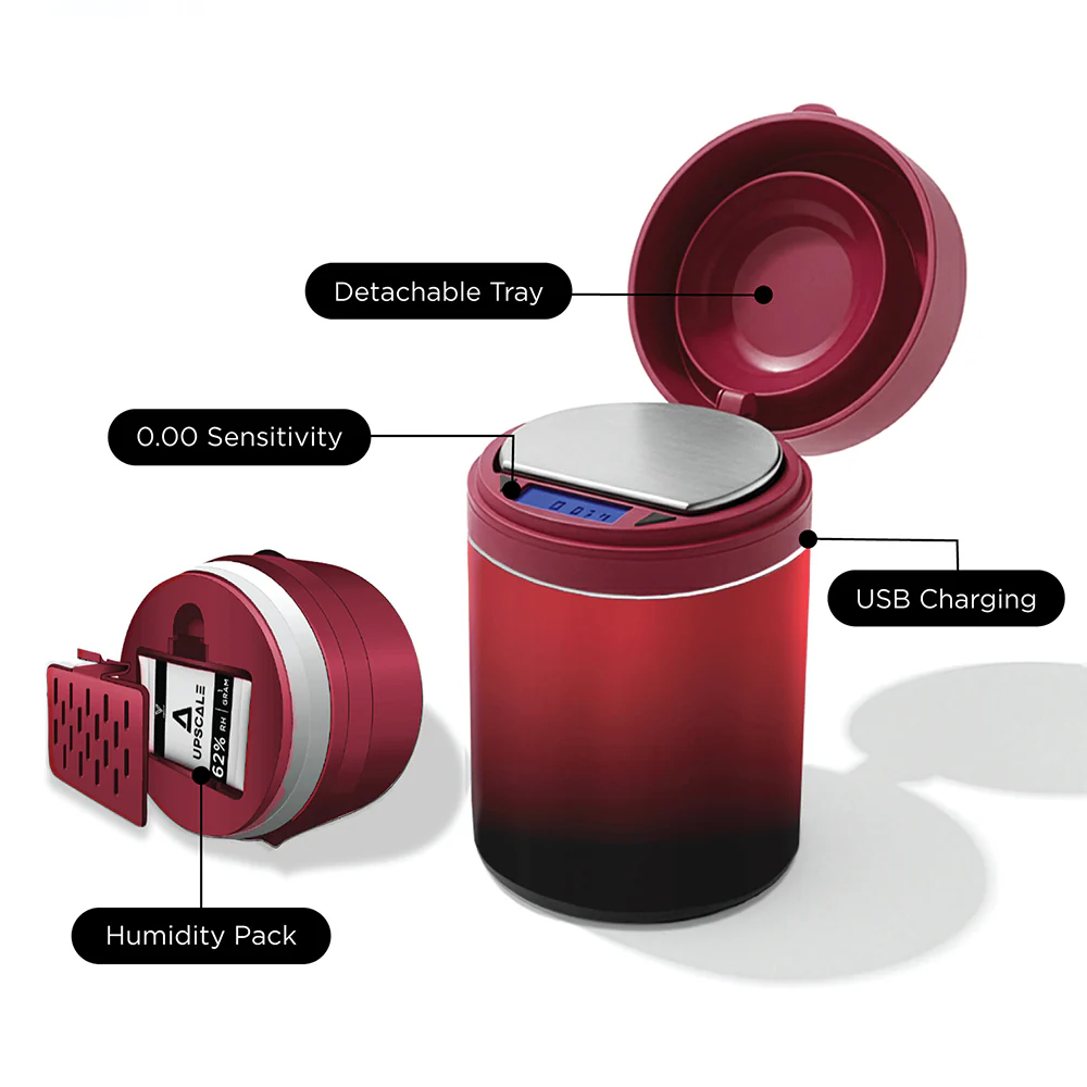 Upscale Storage Jar with built in Scale (Red/Black) - Image 3