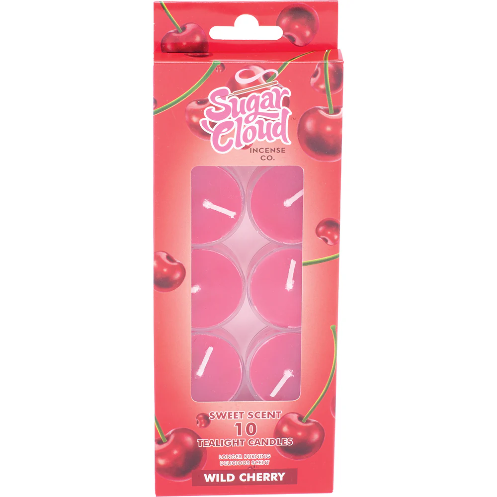 Wild Cherry Sugar Cloud Candle Set (10 count)