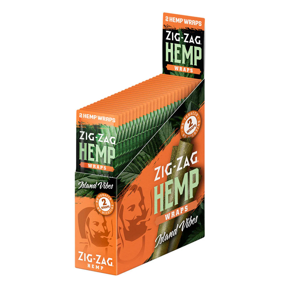 Zig Zag Hemp Wraps - 2pk 25pcs - Image 6